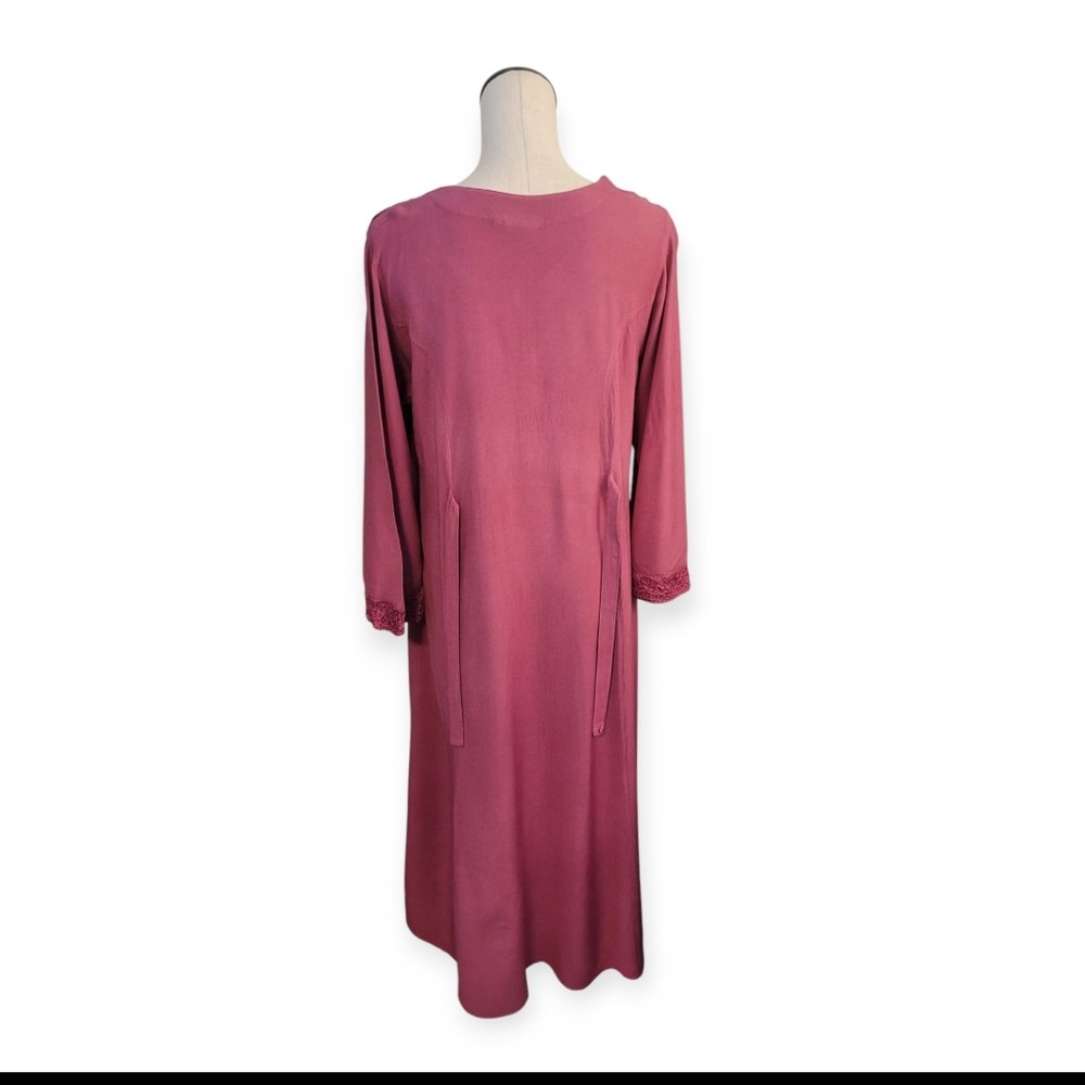 Pink Bohemian Embroidered Dress - Picture 2 of 5